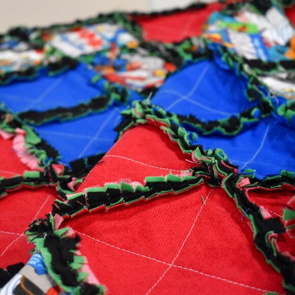 Comic Book Rag Quilt Throw - Picture 4 of 6